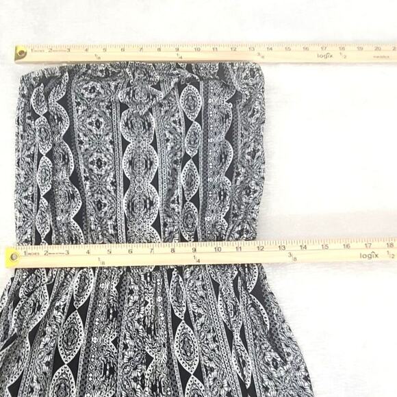 Pink Republic ladies romper black & white paisley boho chic Sz Small resort wear - Picture 5 of 11